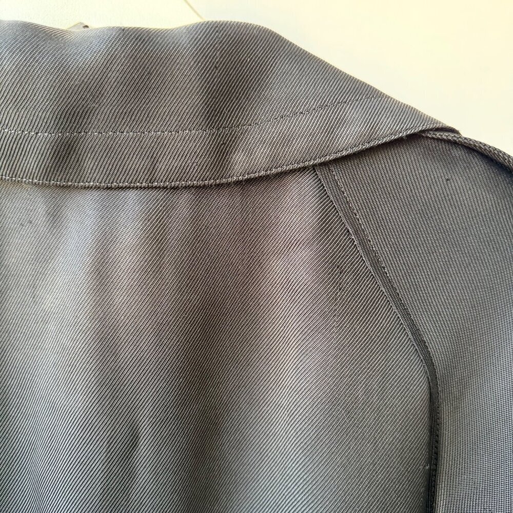 Alexander Wang Black Lightweight Belted soft oversized Trench Coat – Size M Q6 - Picture 13 of 13
